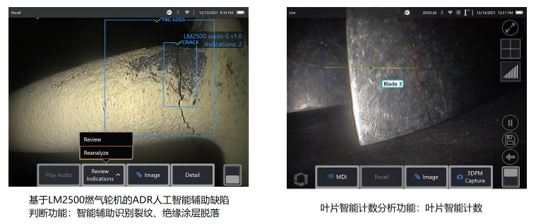 智能工業內窺鏡之自動識別缺陷和葉片計數自動化