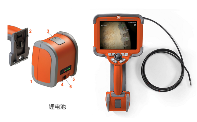 韋林工業視頻內窺鏡的鋰電池介紹及使用指南